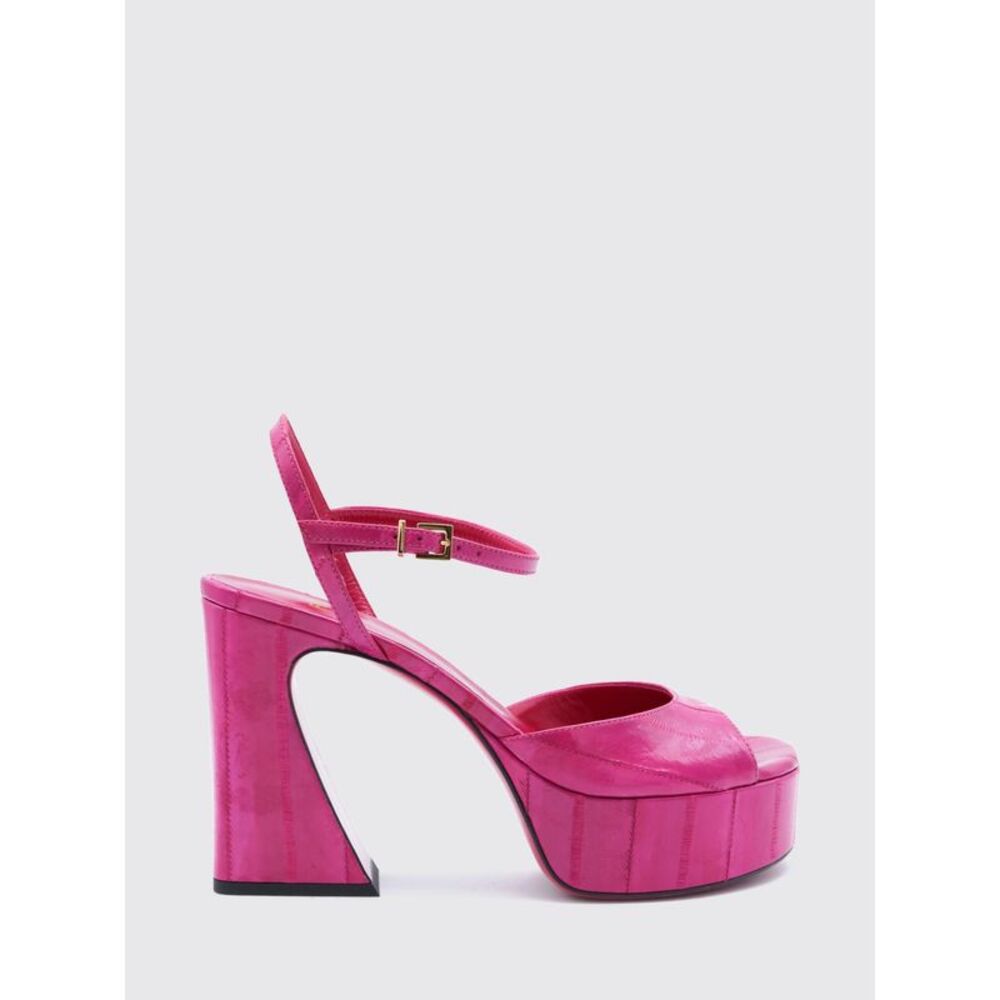 Fendi Women Arco Leather Platform Sandals Fendi With High Heel
